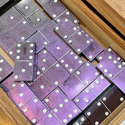 Purple Domino Set With Case