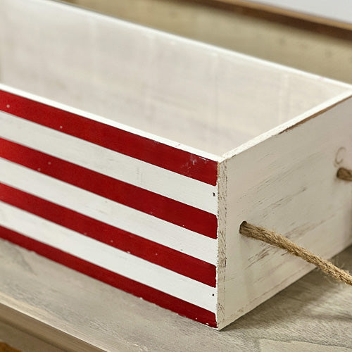 Patriotic Flag Planter Box