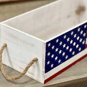 Patriotic Flag Planter Box