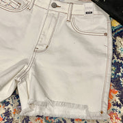 White Judy Blue Shorts