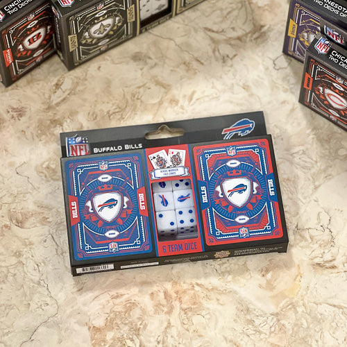 Pro Football Cards & Dice Set