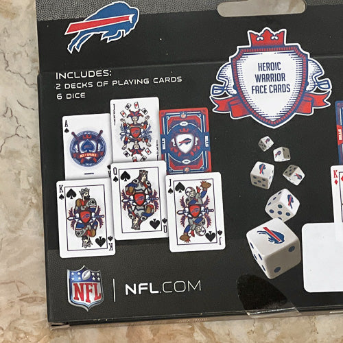 Pro Football Cards & Dice Set