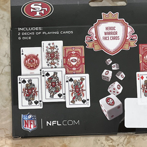 Pro Football Cards & Dice Set