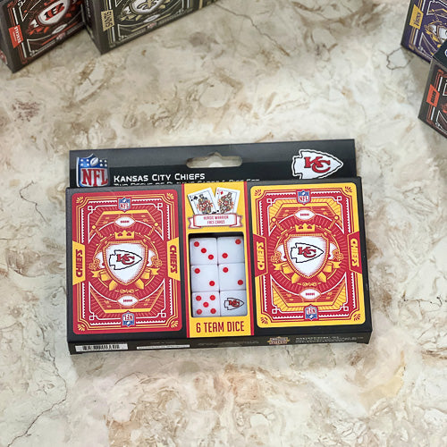 Pro Football Cards & Dice Set