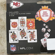 Pro Football Cards & Dice Set