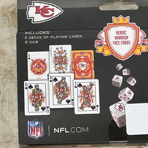 Pro Football Cards & Dice Set