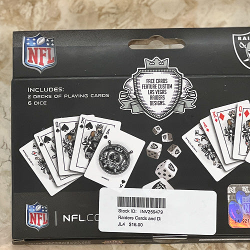 Pro Football Cards & Dice Set