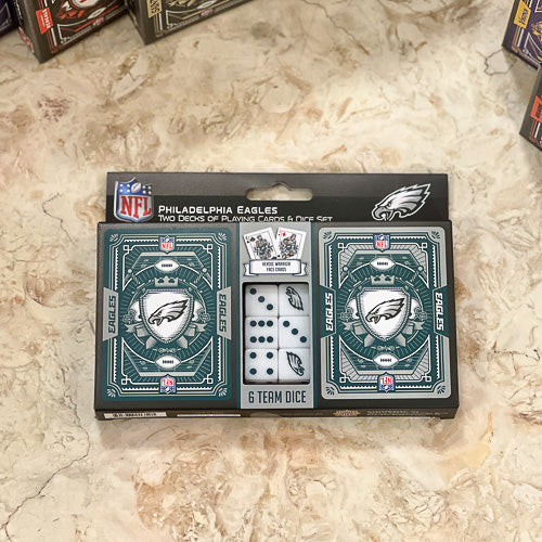 Pro Football Cards & Dice Set