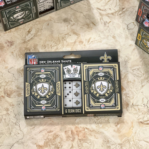 Pro Football Cards & Dice Set