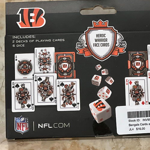 Pro Football Cards & Dice Set