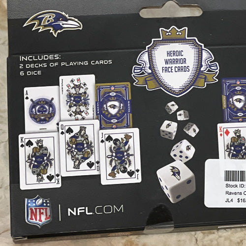 Pro Football Cards & Dice Set