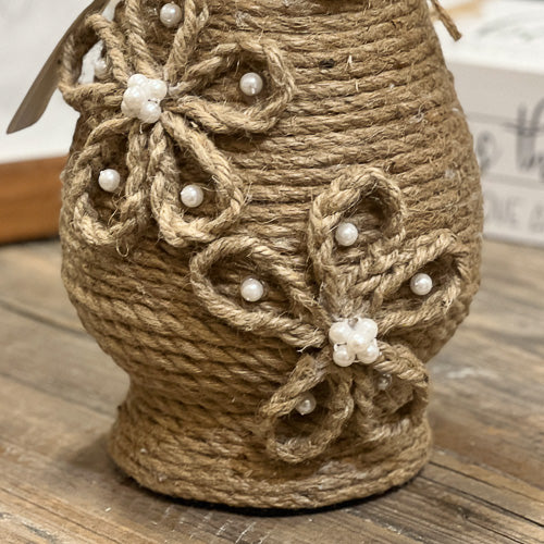 Rope Wrapped Vase