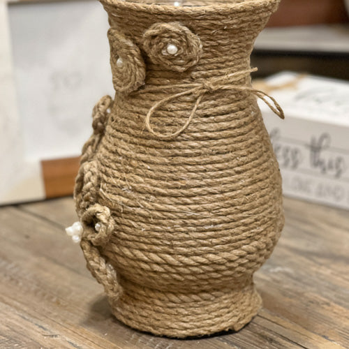 Rope Wrapped Vase