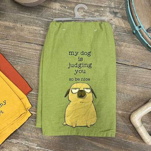 Funny Dog Tea Towel