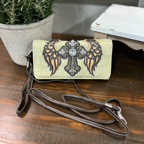 Cross Embellished Wallet
