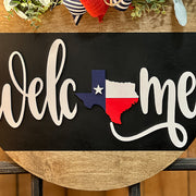 Texas Welcome Door Hanger