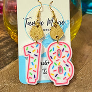 Acrylic Birthday Candle Earrings