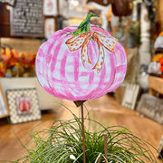 Pink & Orange Pumpkin Stake