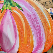 Pink & Orange Pumpkin Stake