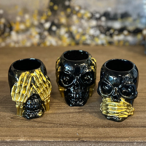 See, Hear, Speak No Evil Skulls