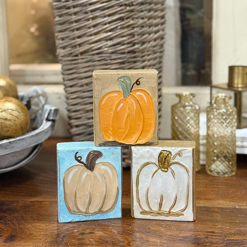 Pumpkin Epoxy Block