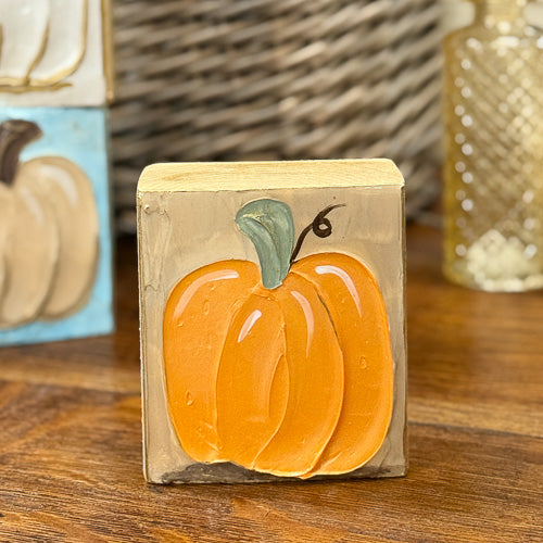 Pumpkin Epoxy Block