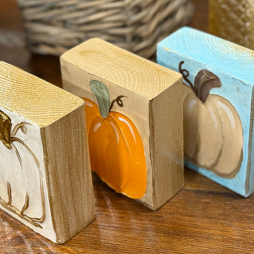 Pumpkin Epoxy Block