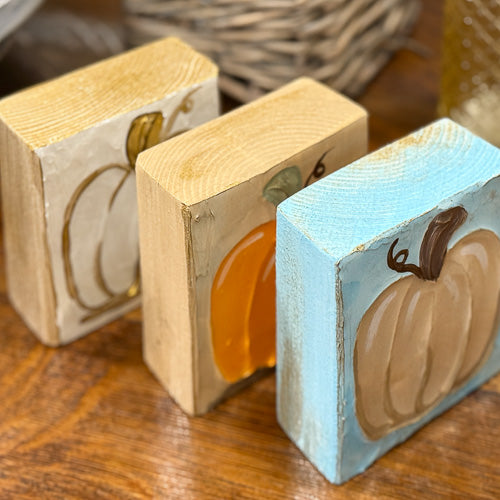 Pumpkin Epoxy Block