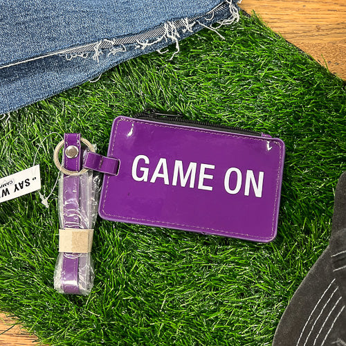 Game On Vinyl Wallet Lanyard