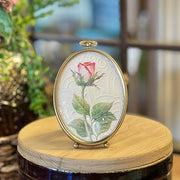 Framed Embossed Paper Rose