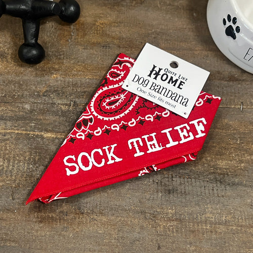 Sock Thief Dog Bandana