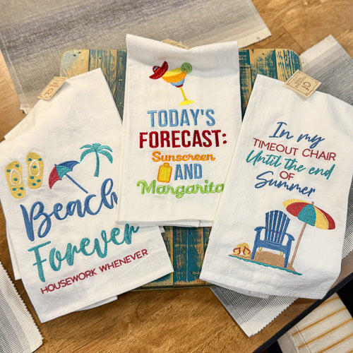 Beach Themed Tea Towel