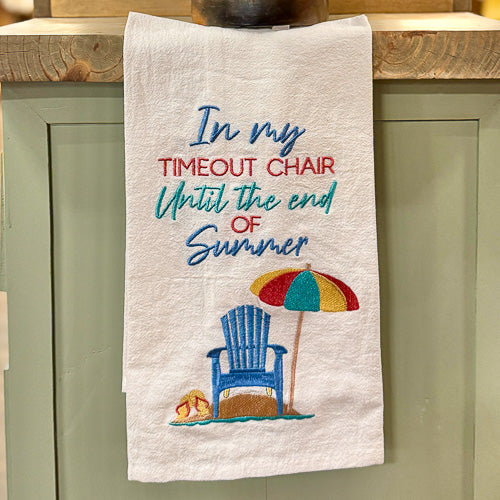 Beach Themed Tea Towel