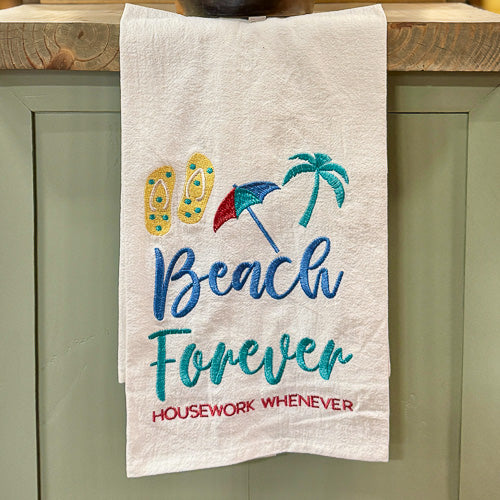 Beach Themed Tea Towel