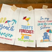Beach Themed Tea Towel