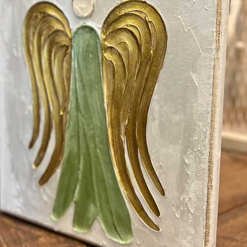 Gold Angel Epoxy Art