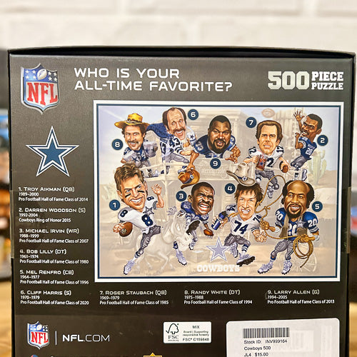 NFL All-Time Greats 500 Piece Puzzle