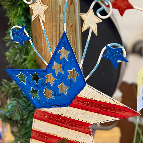 Patriotic Star Yard Stake
