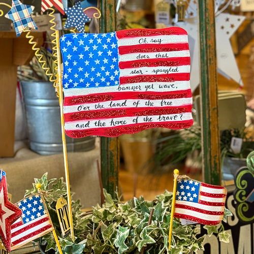 Star Spangled Flag Yard Stake