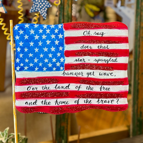 Star Spangled Flag Yard Stake
