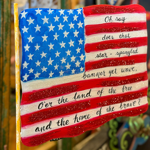 Star Spangled Flag Yard Stake