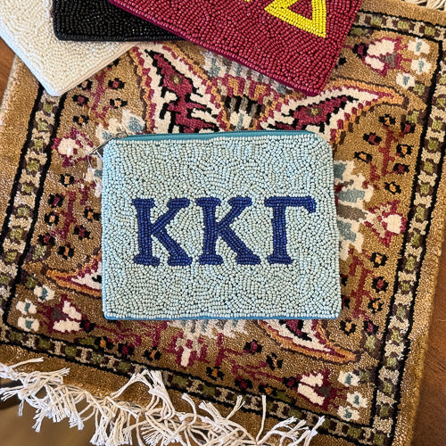 Greek Letters Zippered Pouch