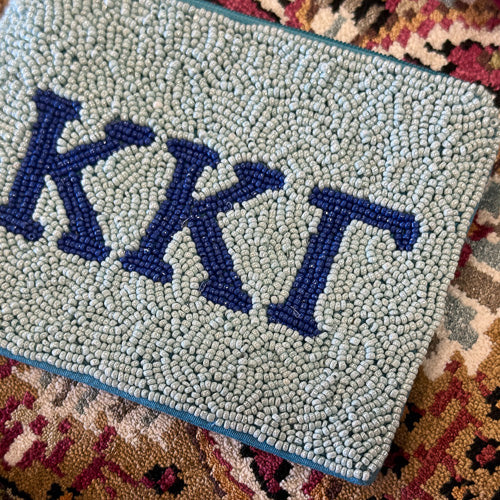 Greek Letters Zippered Pouch