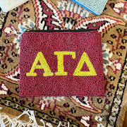 Greek Letters Zippered Pouch