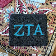 Greek Letters Zippered Pouch
