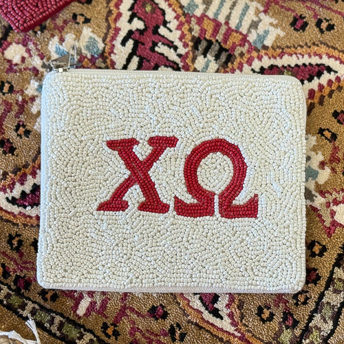 Greek Letters Zippered Pouch
