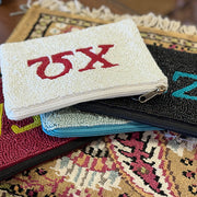 Greek Letters Zippered Pouch