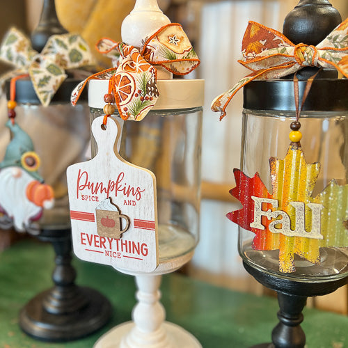 Fall Themed Apothecary Jar