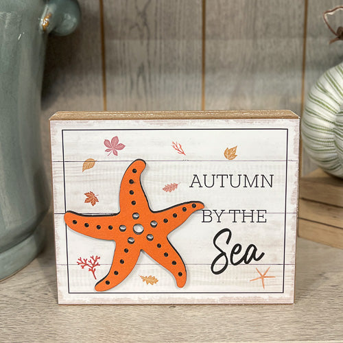 Autumn Block Sign