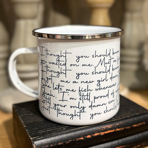 Song Lyrics Mug